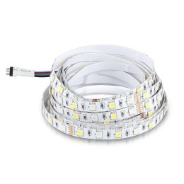 Taśma LED V-TAC 12V SMD5050 300LED RGBW IP20 8W/m VT-5050 60-IP20-8 3000K+RGB 357lm
