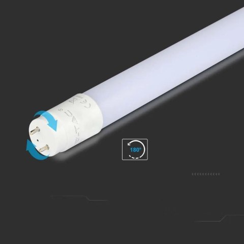 Tuba świetlówka LED T8 V-TAC SAMSUNG CHIP 60cm 7.5W G13 obrotowa nano plastic VT-062 6500K 850lm 5 lat gwarancji