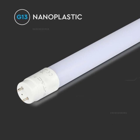 Tuba świetlówka LED T8 V-TAC SAMSUNG CHIP 60cm 7.5W G13 obrotowa nano plastic VT-062 6500K 850lm 5 lat gwarancji