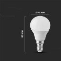 Żarówka LED V-TAC 3,7W E14 kulka P45 VT-1819 6500K 320lm