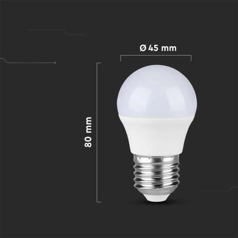 Żarówka LED V-TAC 3,7W E27 kulka G45 VT-1830 6500K 320lm