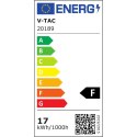 Żarówka LED V-TAC SAMSUNG CHIP 17W E27 A65 ściemnialna VT-217D 4000K 5 lat gwarancji
