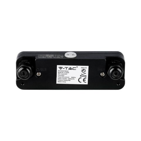 Czujnik ruchu mikrofalowy czarny V-TAC VT-8036