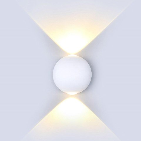 Kinkiet ścienny V-TAC 4W LED biały okrągły IP65 VT-836-W 4000K 476lm