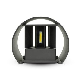 Oprawa ścienna 5W V-TAC góra dół regulowana czarny okrągły IP65 BRIDGELUX VT-756-B 4000K 700lm