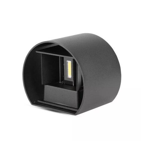 Oprawa ścienna 5W V-TAC góra dół regulowana czarny okrągły IP65 BRIDGELUX VT-756-B 4000K 700lm