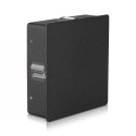 Oprawa ścienna V-TAC 4W LED IP65 czarny kwadrat VT-704 3000K 428lm