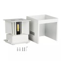 Oprawa ścienna V-TAC 5W kinkiet góra dół regulowana biały kwadrat IP65 BRIDGELUX VT-759-W 4000K 700lm
