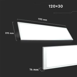 Panel LED V-TAC 45W 1200x300 pmma VT-12030 3000K 3600lm