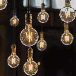 Żarówka LED V-TAC 6W filament E27 G125 VT-2147 6400K 806lm