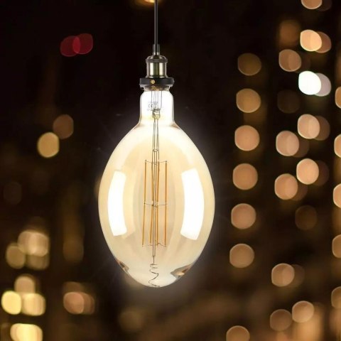 Żarówka LED V-TAC 8W straight filament E27 BF180 bursztyn ściemnialna VT-2178D 2000K 600lm