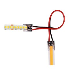 Konektor złączka taśm LED V-TAC przeźroczysta taśma-przewód-taśma gęste/zwykłe/COB 8mm