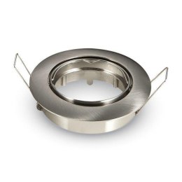 Oczko V-TAC GU10 okrągłe ruchome satyna VT-779-SN-RD