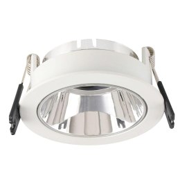 Oczko V-TAC GU10 wpuszczane białe/chrom okrągłe VT-872-WC 3 lata gwarancji