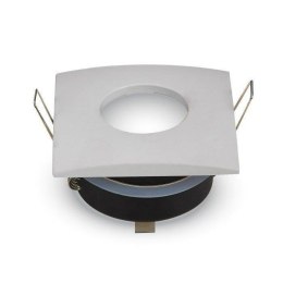 Oczko V-TAC aluminiowe odlew szczelne z szybą IP54 GU10 kwadrat 84x84mm białe VT-787SQ-WH