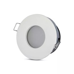Oczko V-TAC aluminiowe odlew szczelne z szybą IP54 GU10 okrągłe fi84 białe VT-787RD-WH
