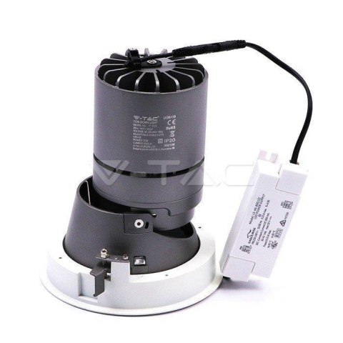 Oprawa LED downlight V-TAC 6W COB CREE CRI95+UGR19 24st VT-2907 3000K 400lm 5 lat gwarancji