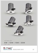 Oprawa LED downlight V-TAC 6W COB CREE CRI95+UGR19 24st VT-2907 3000K 400lm 5 lat gwarancji