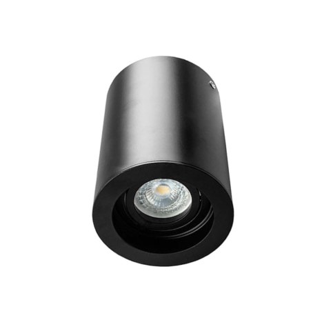 Oprawa V-TAC aluminiowa GU10 okrągła natynkowa tuba czarna 142x100 VT-796-B