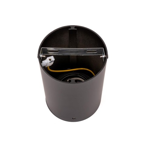 Oprawa V-TAC aluminiowa GU10 okrągła natynkowa tuba czarna 142x100 VT-796-B