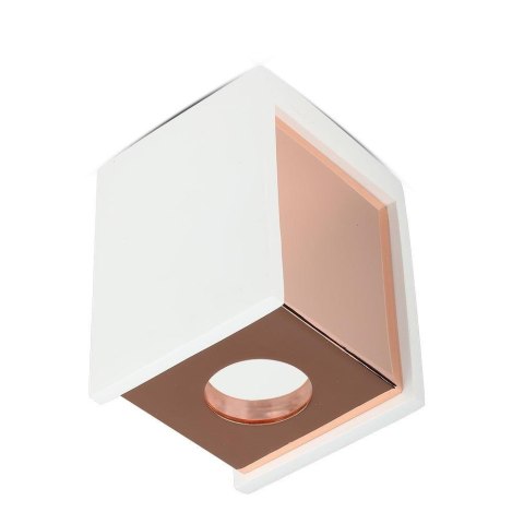 Oprawa V-TAC gips beton GU10 natynkowa kwadrat biały/różowe złoto VT-860-MR 5 lat gwarancji