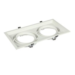 Oprawa sufitowa wpuszczana 2xAR111 G53 biała V-TAC VT-7222