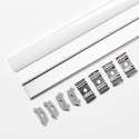 Profil aluminiowy V-TAC 2mb anodowany do taśm LED elastyczny giętki 18x6mm VT-8138