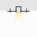 Profil aluminiowy anodowany do gipsowania 95mm V-TAC 2mb klosz mleczny VT-8102
