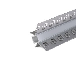 Profil aluminiowy anodowany do gipsowania narożny wewnętrzny V-TAC 2mb klosz mleczny VT-8104