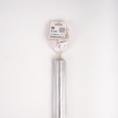 Profil aluminiowy anodowany kątowy na dwie taśmy V-TAC 2mb klosz mleczny VT-8105