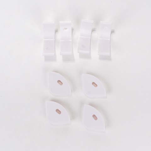 Profil aluminiowy anodowany kątowy na dwie taśmy V-TAC 2mb klosz mleczny VT-8105