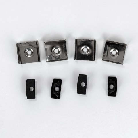 Profil aluminiowy czarny V-TAC 2mb klosz czarny VT-8113