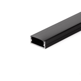 Profil aluminiowy na dwie taśmy czarny V-TAC 2mb czarny klosz VT-8108