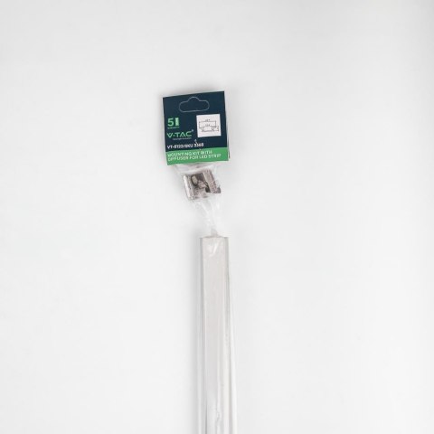 Profil aluminiowy wpuszczany biały V-TAC 2mb klosz mleczny VT-8106-W 5 lat gwarancji