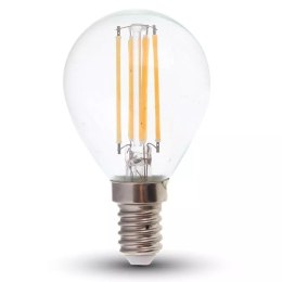 Żarówka LED V-TAC 6W filament E14 kulka P45 VT-2466 2700K 600lm