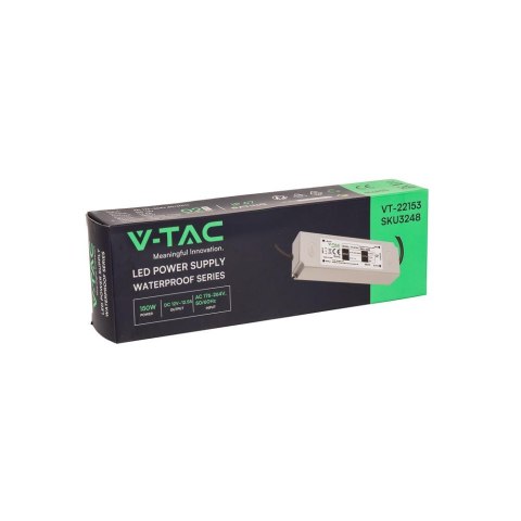 Zasilacz LED V-TAC 150W 12V IP67 hermetyczny filtr EMI VT-22153