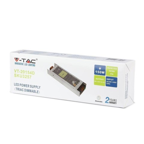 Zasilacz LED V-TAC 150W ściemnialny 24V 6.25A IP20 modułowy VT-20155D