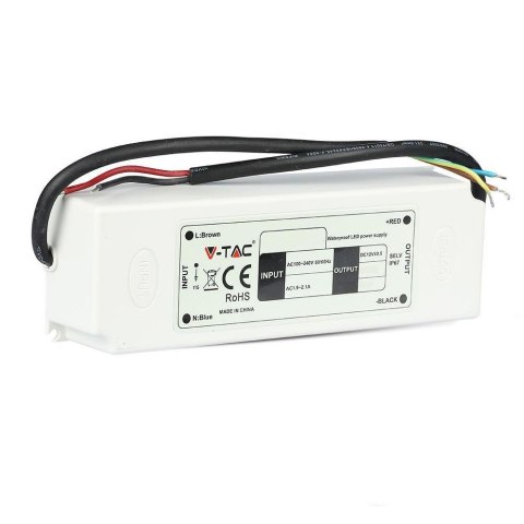 Zasilacz LED V-TAC 60W 12V 5A IP67 hermetyczny filtr EMI VT-22065 5 lat gwarancji