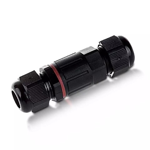Złączka mufa hermetyczna 2x3Pin czarna średnica przewodu 4-6,5mm IP68 V-TAC VT-792