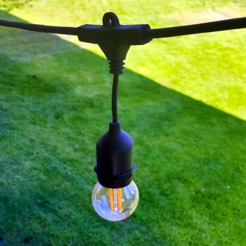 Girlanda ogrodowa V-TAC (sznur) 5 metrów 10 oprawek E27 guma+gniazdo IP54 VT-7135