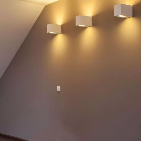 Kinkiet ścienny kwadrat gips G9 biały V-TAC VT-858SQ 3 lata gwarancji