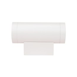 Kinkiet ścienny ogrodowy elewacyjny V-TAC góra dół 2xGU10 biały IP54 VT-11015