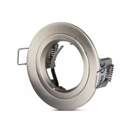 Oczko V-TAC aluminiowe odlew GU10 okrągłe satyna VT-774-SN