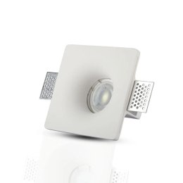 Oczko V-TAC gips GU10 wpuszczane okrągłe 120x120 białe VT-714