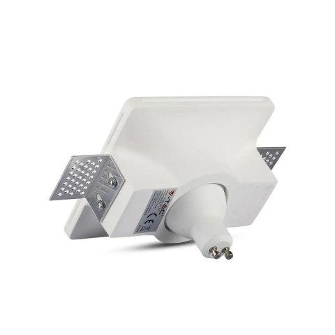 Oczko V-TAC gips GU10 wpuszczane okrągłe 120x120 białe VT-714