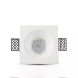 Oczko V-TAC gips GU10 wpuszczane okrągłe 120x120 białe VT-776SQ