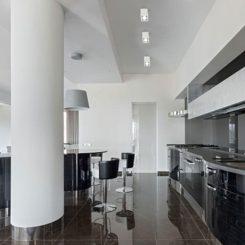 Oprawa V-TAC aluminiowa GU10 kostka kwadrat natynkowa biała+czarny 142x100x100 VT-797-WH