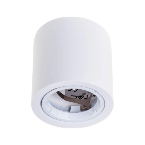 Oprawa V-TAC gips GU10 natynkowa tuba okrągła biała 75x75mm VT-716RD
