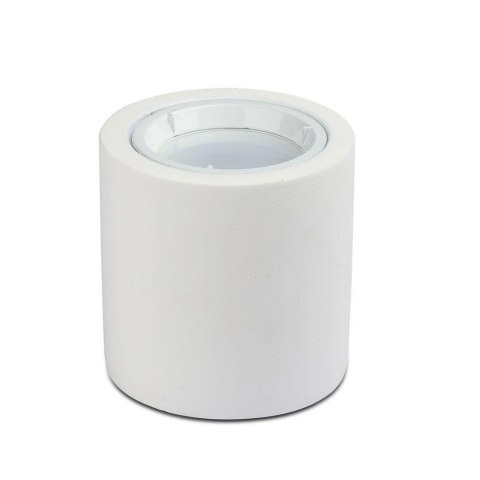 Oprawa V-TAC gips GU10 natynkowa tuba okrągła biała 75x75mm VT-716RD