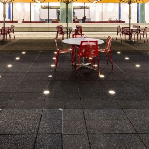 Oprawa gruntowa ogrodowa najazdowa podłogowa V-TAC 1W LED srebrna IP67 VT-1151 3000K 51lm